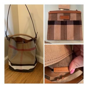 Authentic Burberry Ashby Bucket Bag